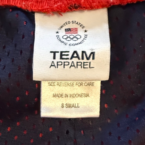 Team USA Red Women's Mesh Athletic Running Shorts - small - Picture 4 of 7